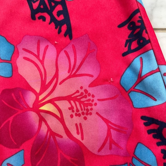 Billabong Pink Floral halter dress. Has a few tiny flaws shown in pictures. - Picture 2 of 6